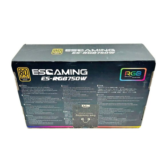 ESGAMIN ( ES-RGB750W ) Powwer Supply Only - 10-5A / 100-240VAC / 50-60Hz - Picture 5 of 6